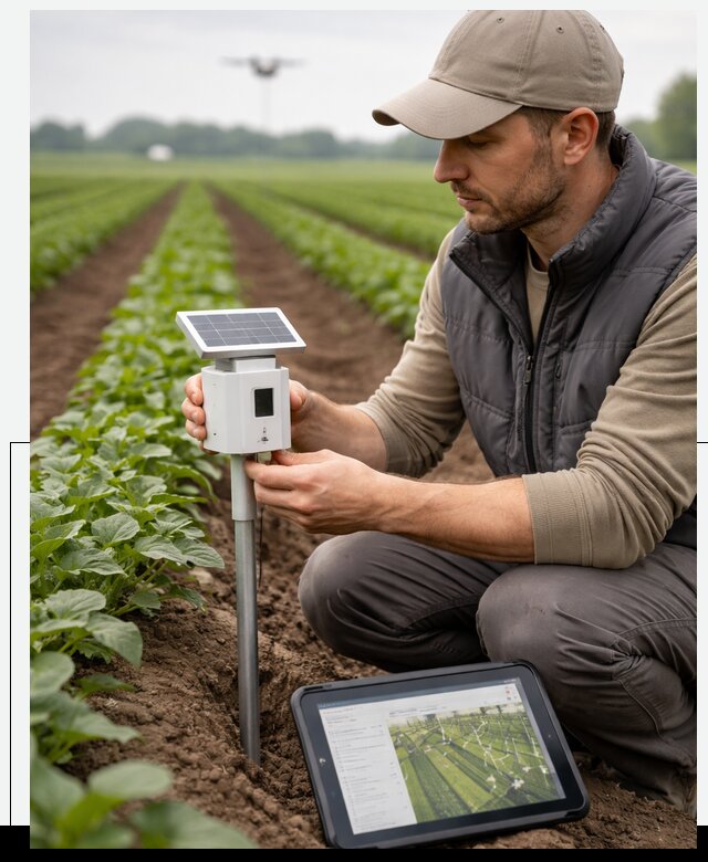 IoT мониторинг сельскохозяйственных полей и контроля в Мичуринске