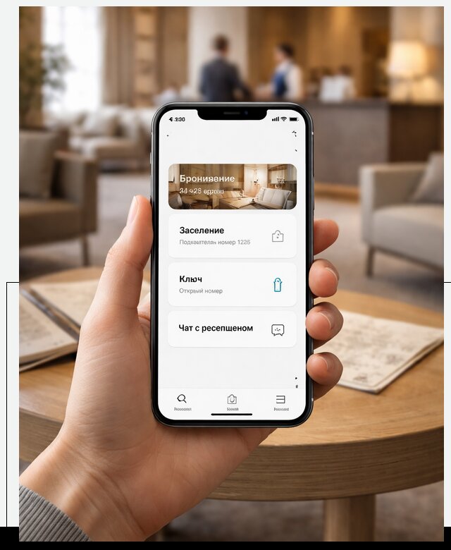 Мобильное приложение для гостей отеля в Мичуринске, управление сервисом